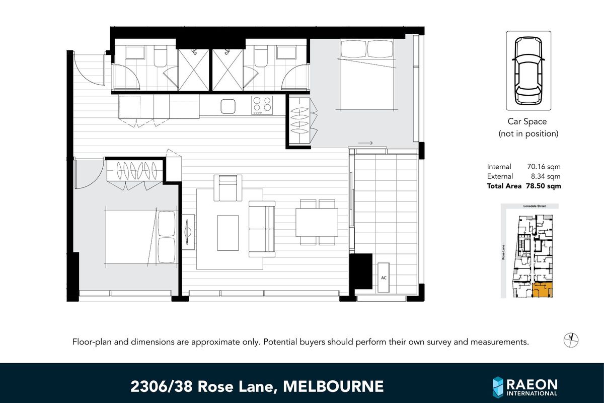 2306 / 38 Rose Lane, Melbourne