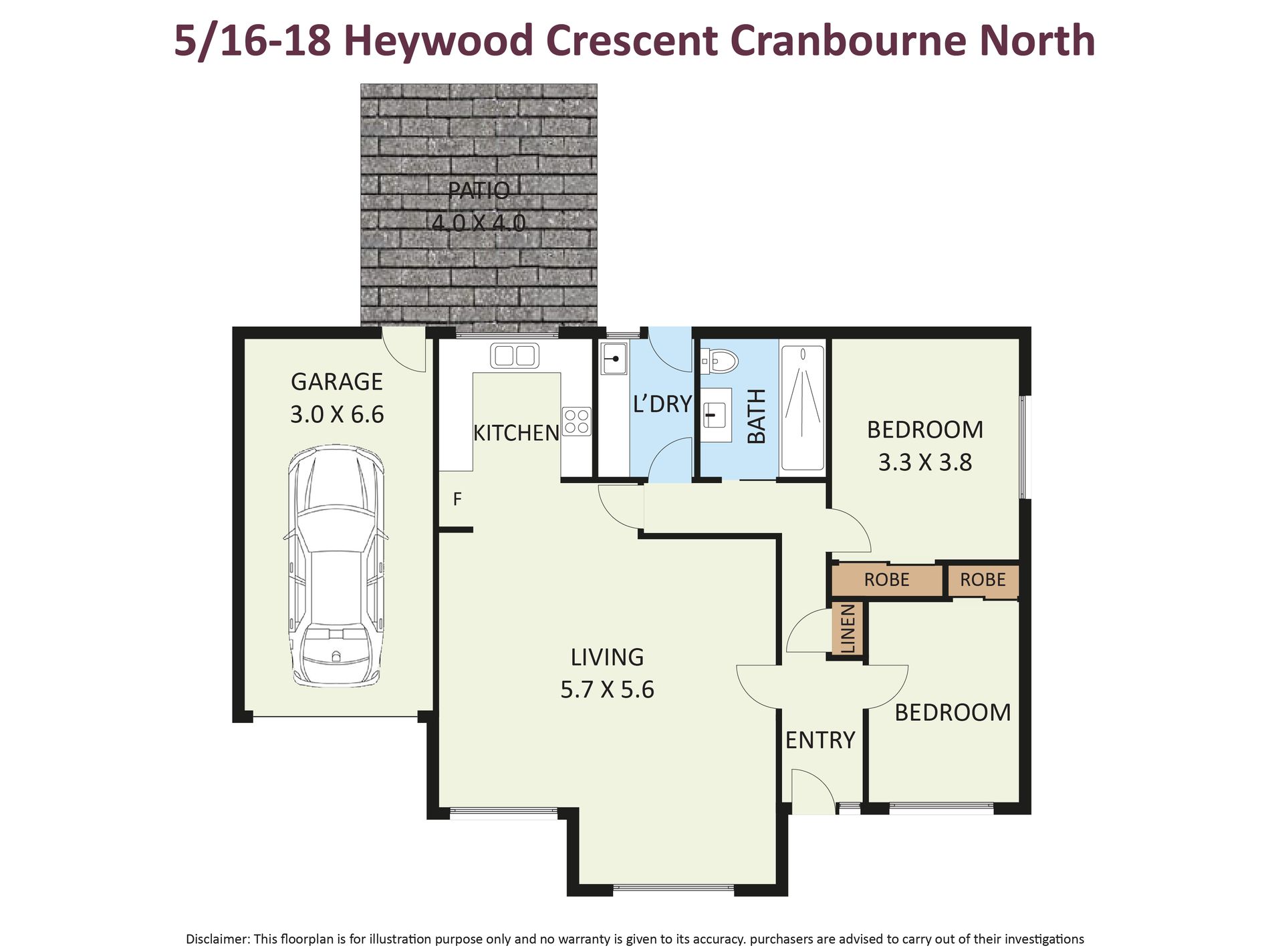 5 / 16 Heywood Crescent, Cranbourne North