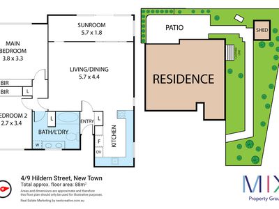 4 / 9 Hildern Street, New Town