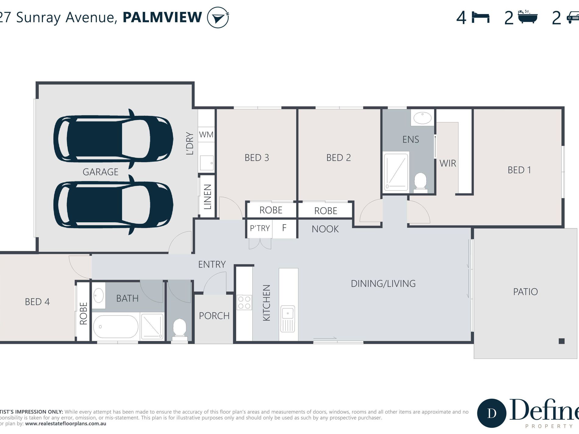 27 Sunray Avenue, Palmview Floor Plan