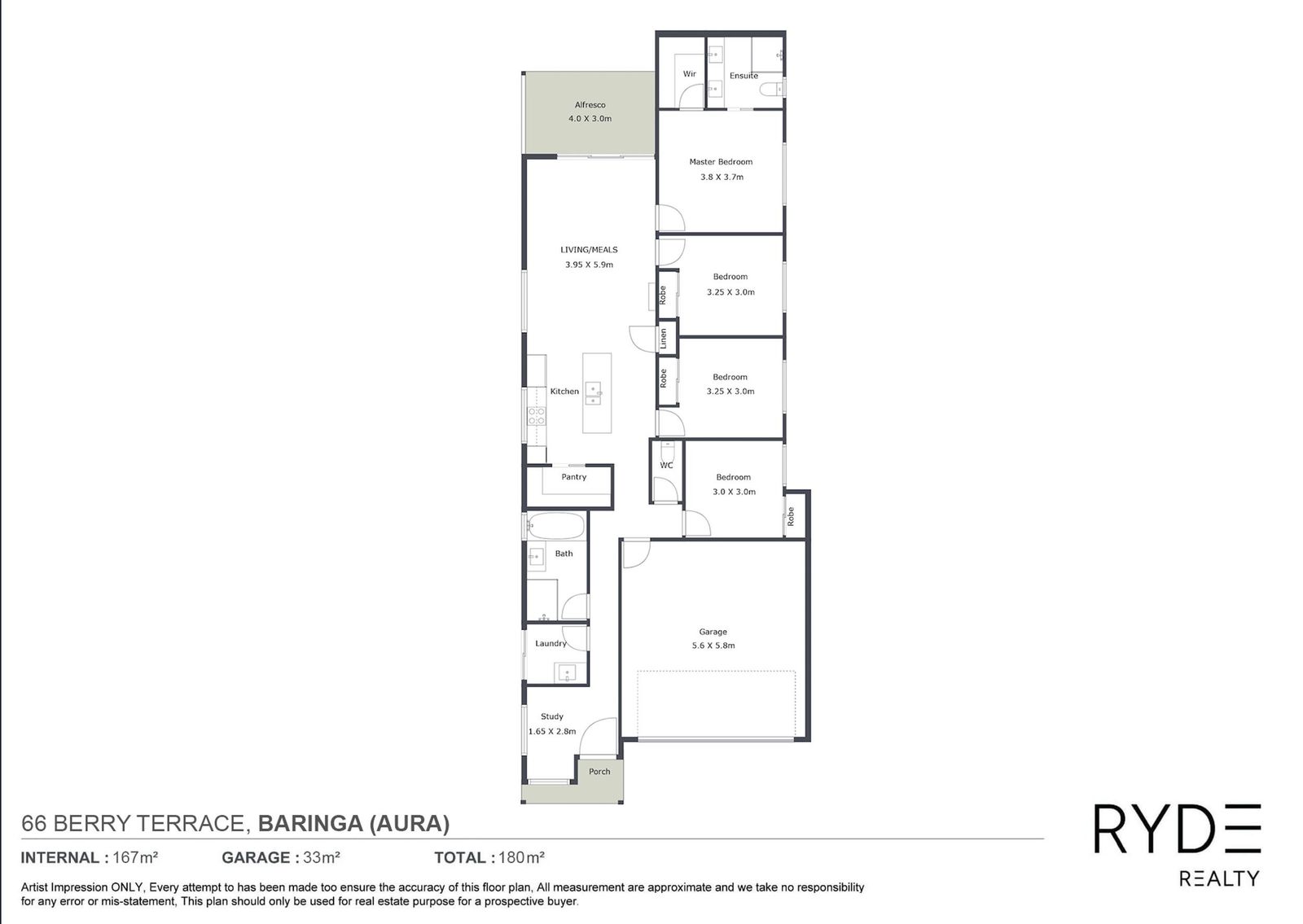 Floorplan, 66 Berry Terrace, Baringa
