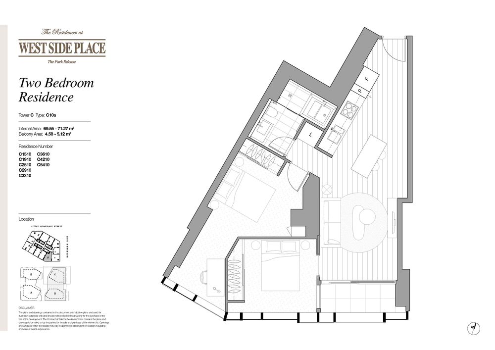 Tower C 2 Bed / 648 Lonsdale Street, Melbourne
