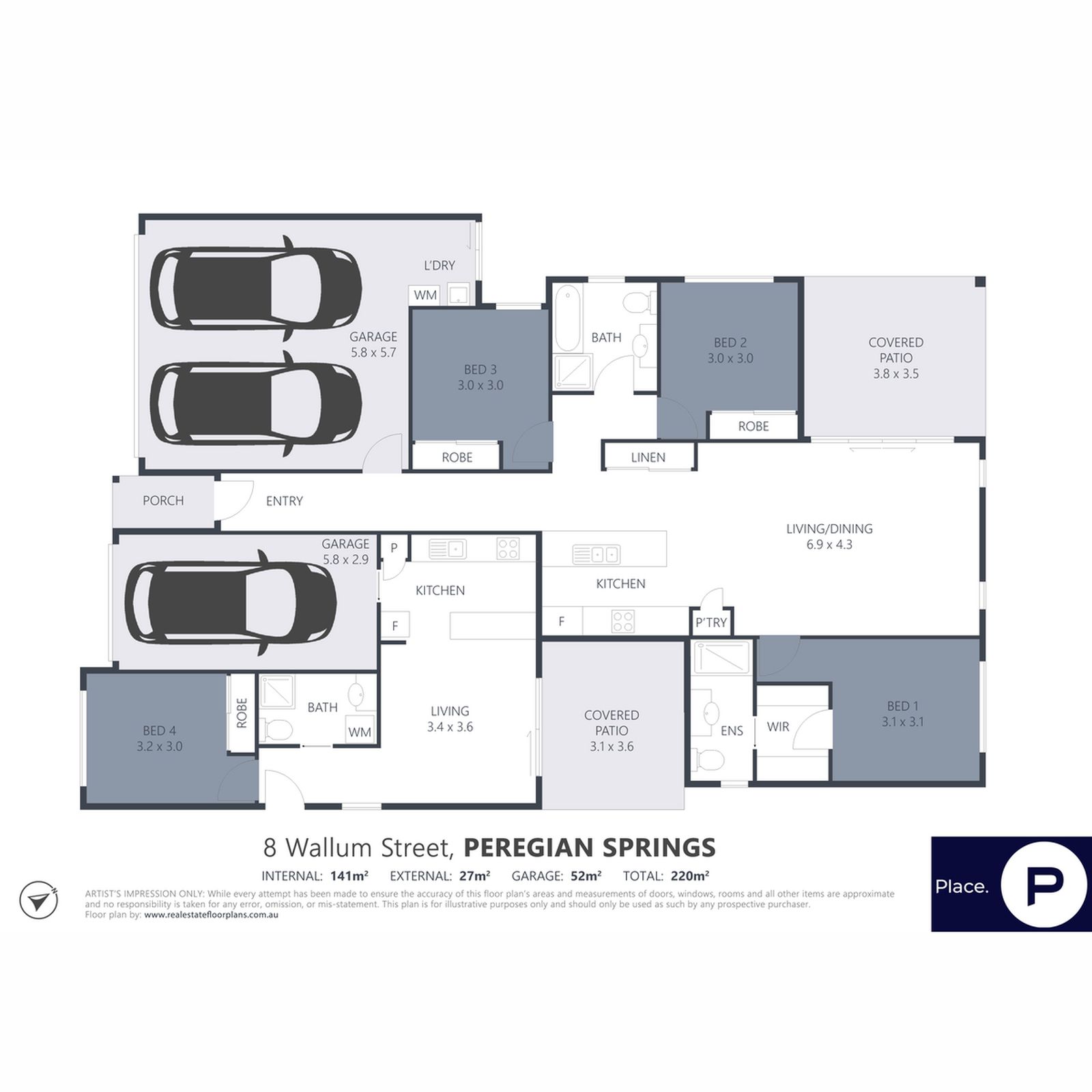 Floorplan, 8 Wallum Street, Peregian Springs