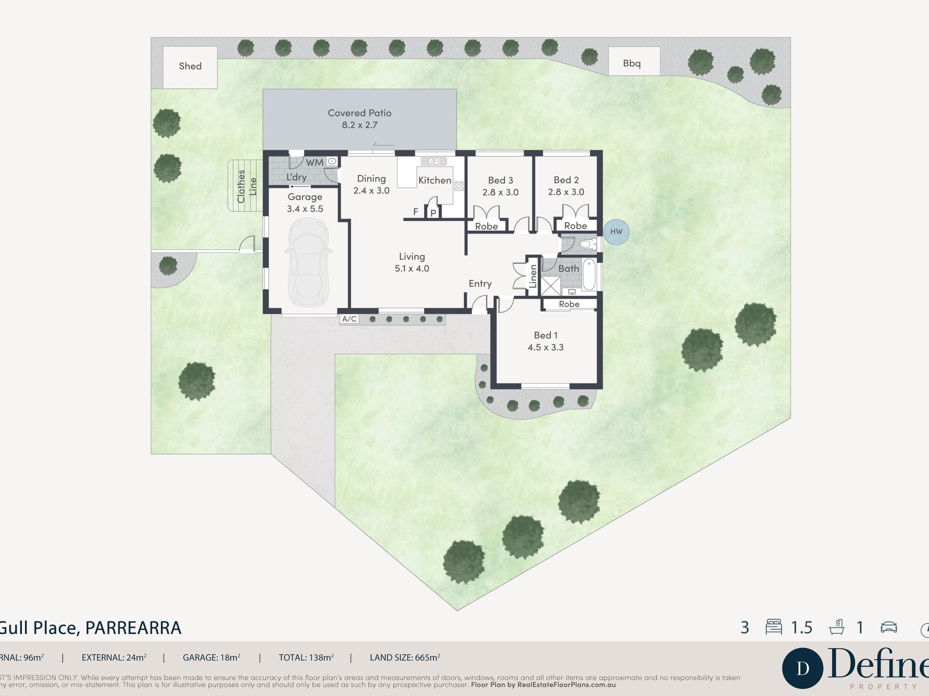 1 Gull Place, Parrearra Floor Plan