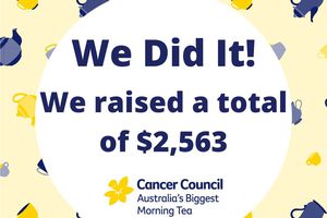 Australia's Biggest Morning Tea Success