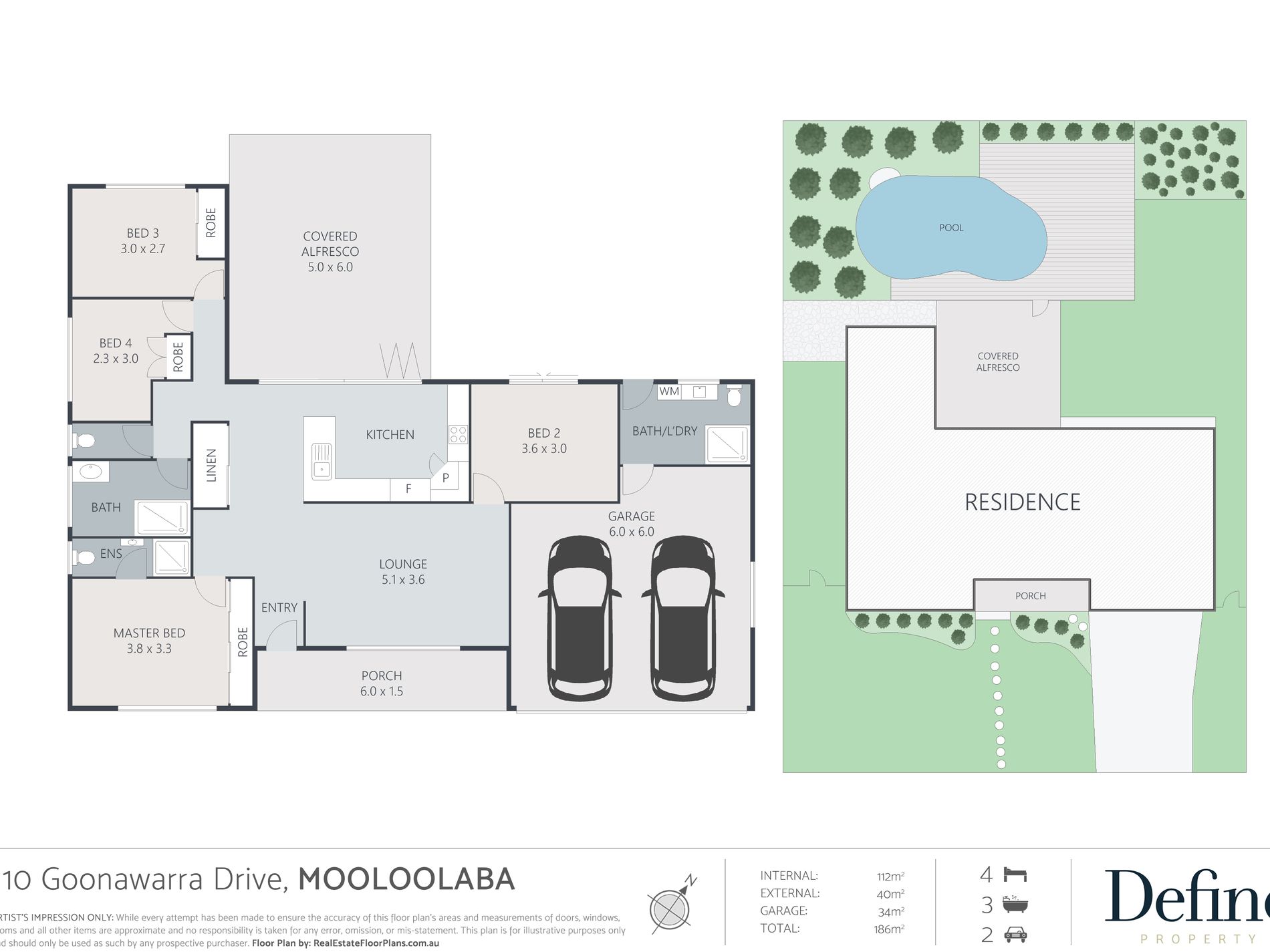 110 Goonawarra Drive, Mooloolaba Floor Plan