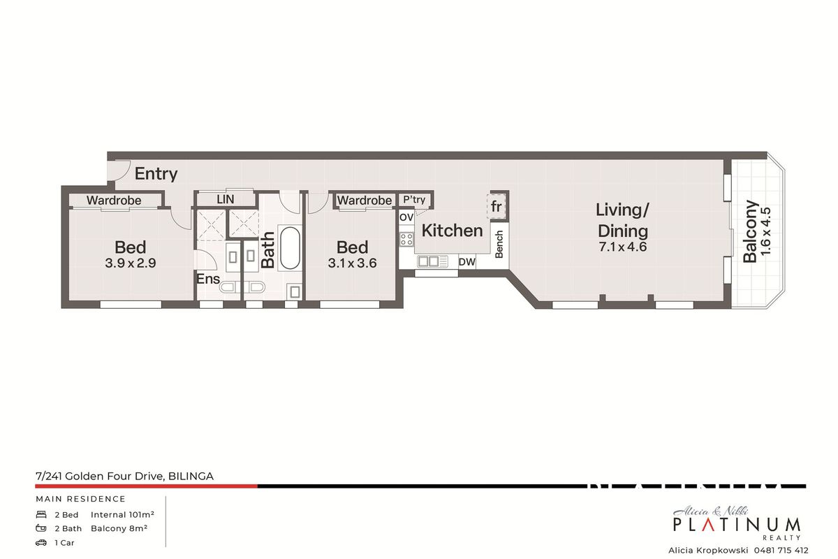 7 / 241 Golden Four Drive, Bilinga