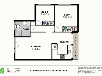 3 / 76 MONMOUTH ST, Morningside