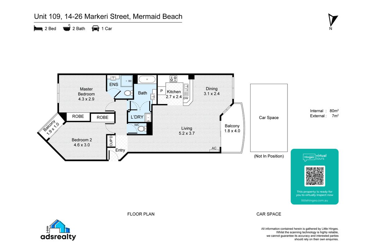 109 / 14-26 Markeri Street, Mermaid Beach