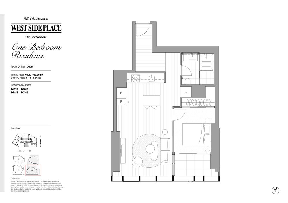 Tower D 1 Bed / 648 Lonsdale Street, Melbourne