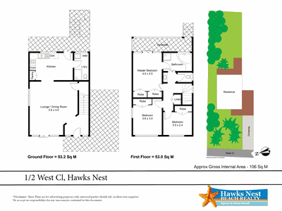 1 / 2 West Close, Hawks Nest