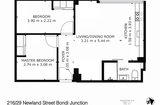 Unit 416 / 29 Newland Street, Bondi Junction