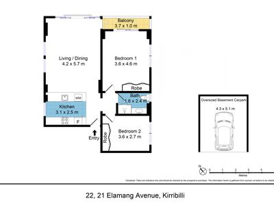 22 / 21 Elamang Avenue, Kirribilli