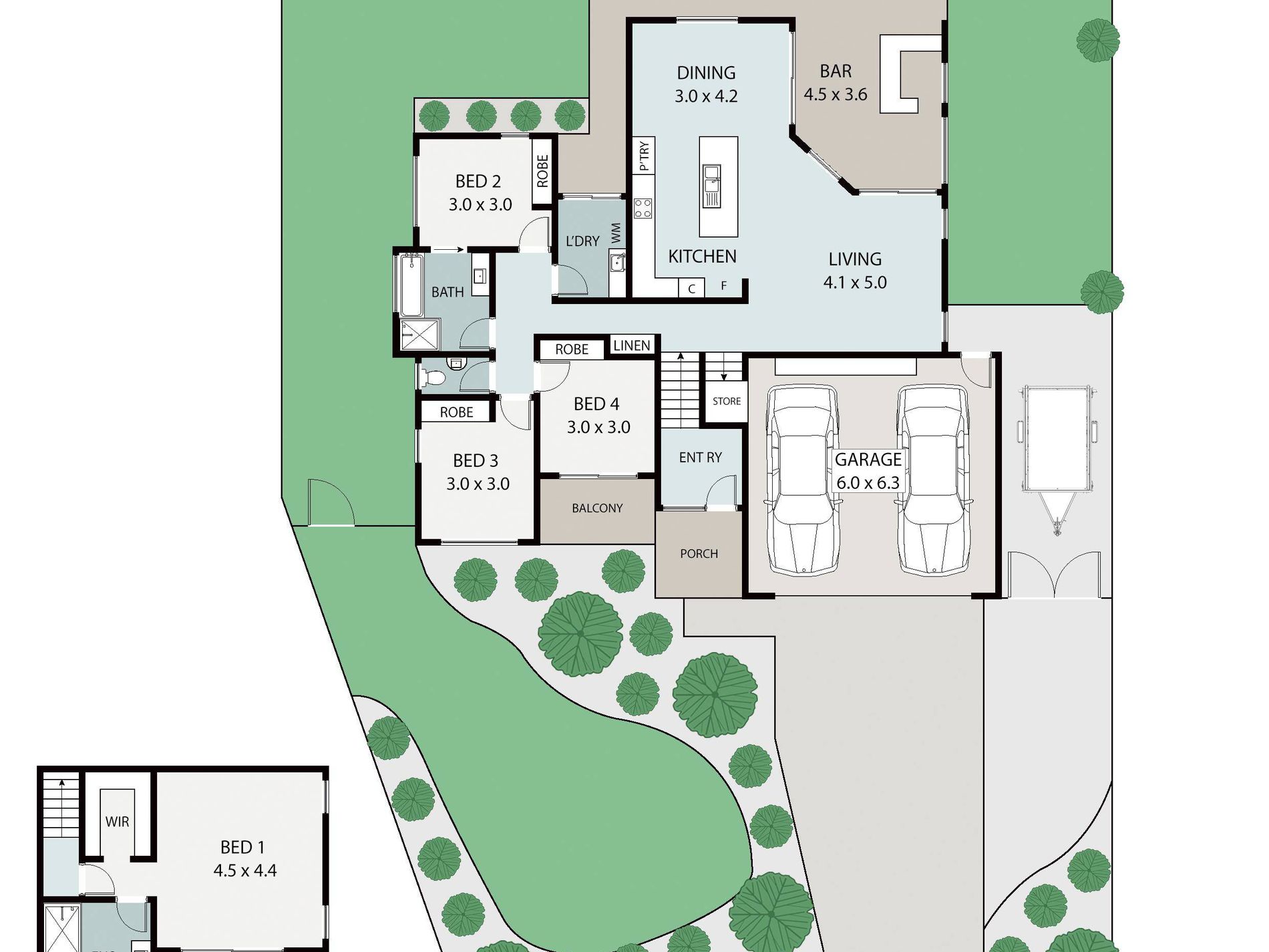 8 Crows Ash Court, Palmwoods Floor Plan