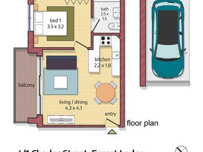 4 / 1 Charles Street, Forest Lodge