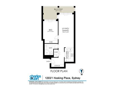 1203 / 1 Hosking Place, Sydney