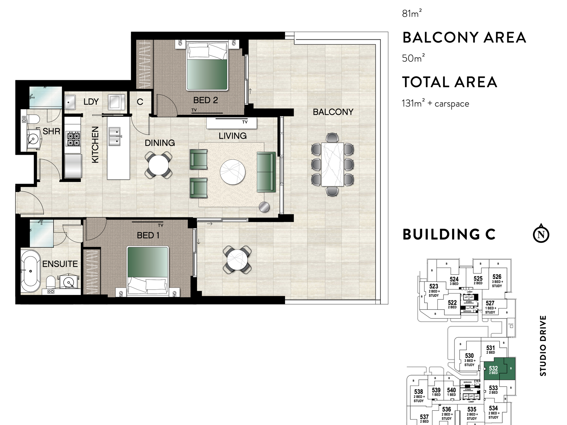 532 / 1 Studio Drive, Eastgardens