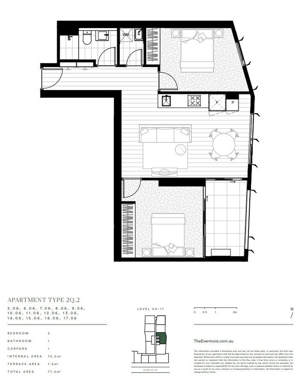 1206B / 58-66 Dorcas Street, Southbank