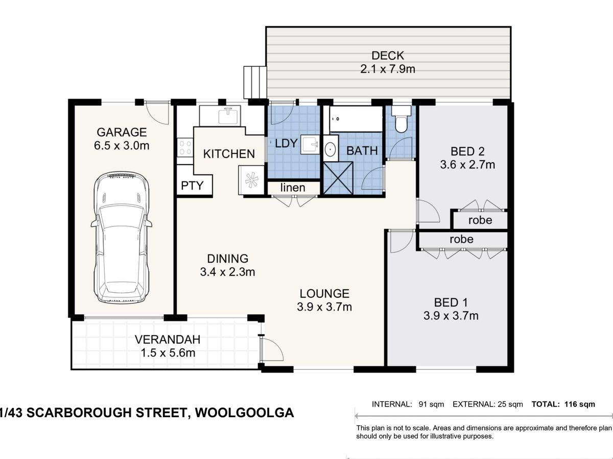 1 / 43 Scarborough Street, Woolgoolga