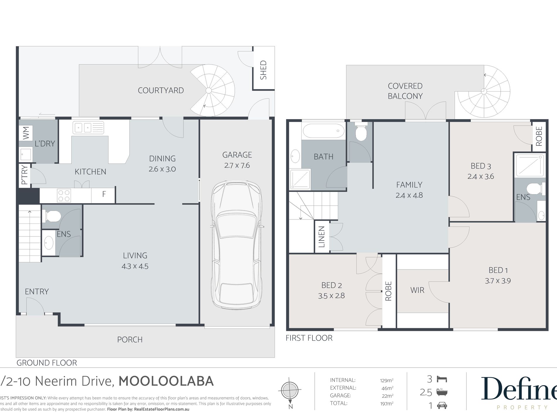5/2-10 Neerim Drive, Mooloolaba Floor Plan