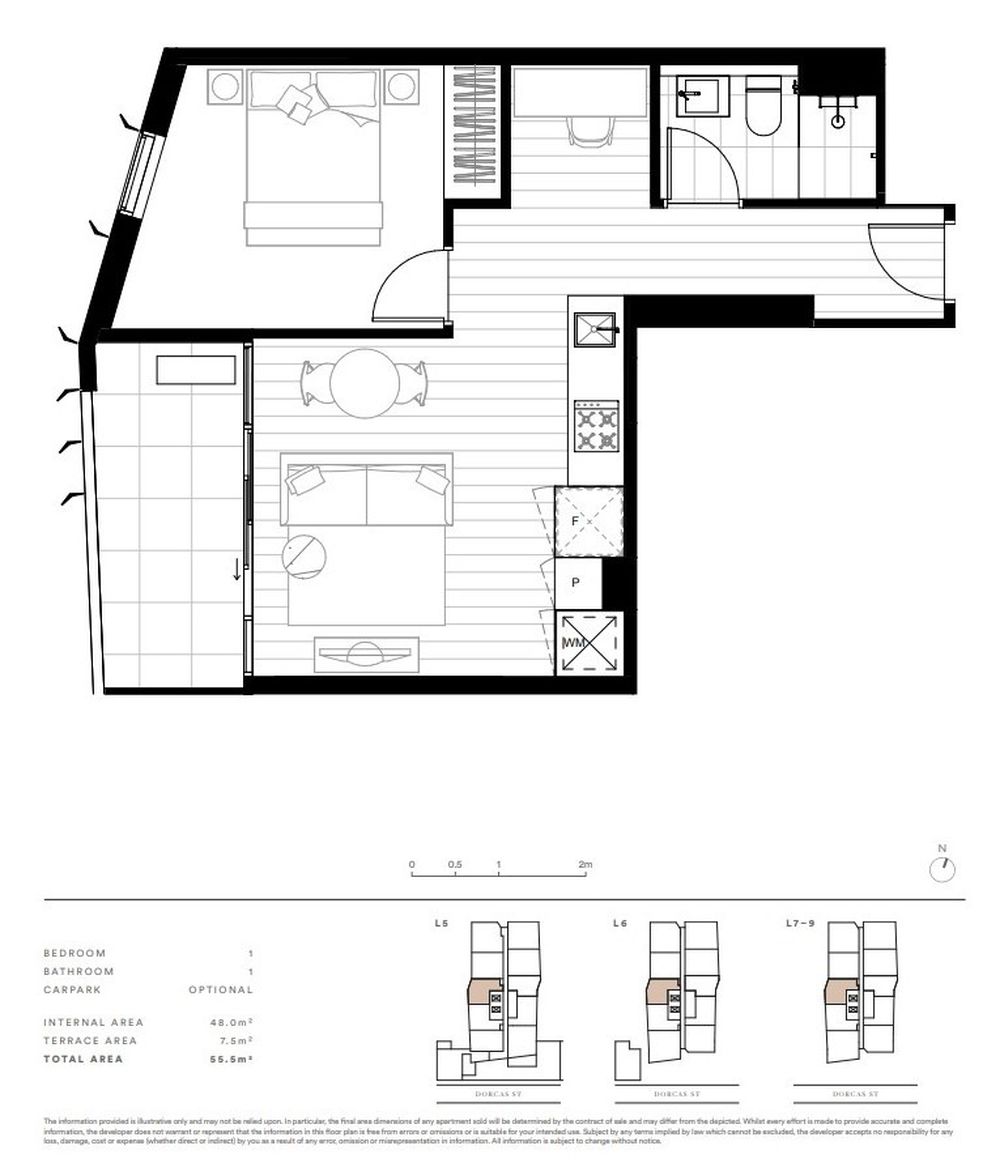 1501A / 58-66 Dorcas Street, Southbank