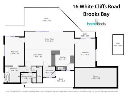 16 White Cliffs Road, Brooks Bay