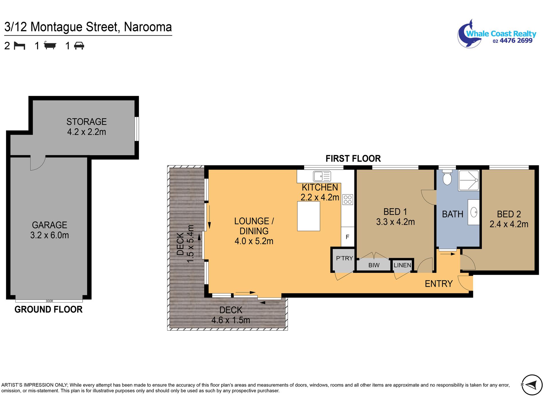 3 / 12 MONTAGUE STREET, Narooma