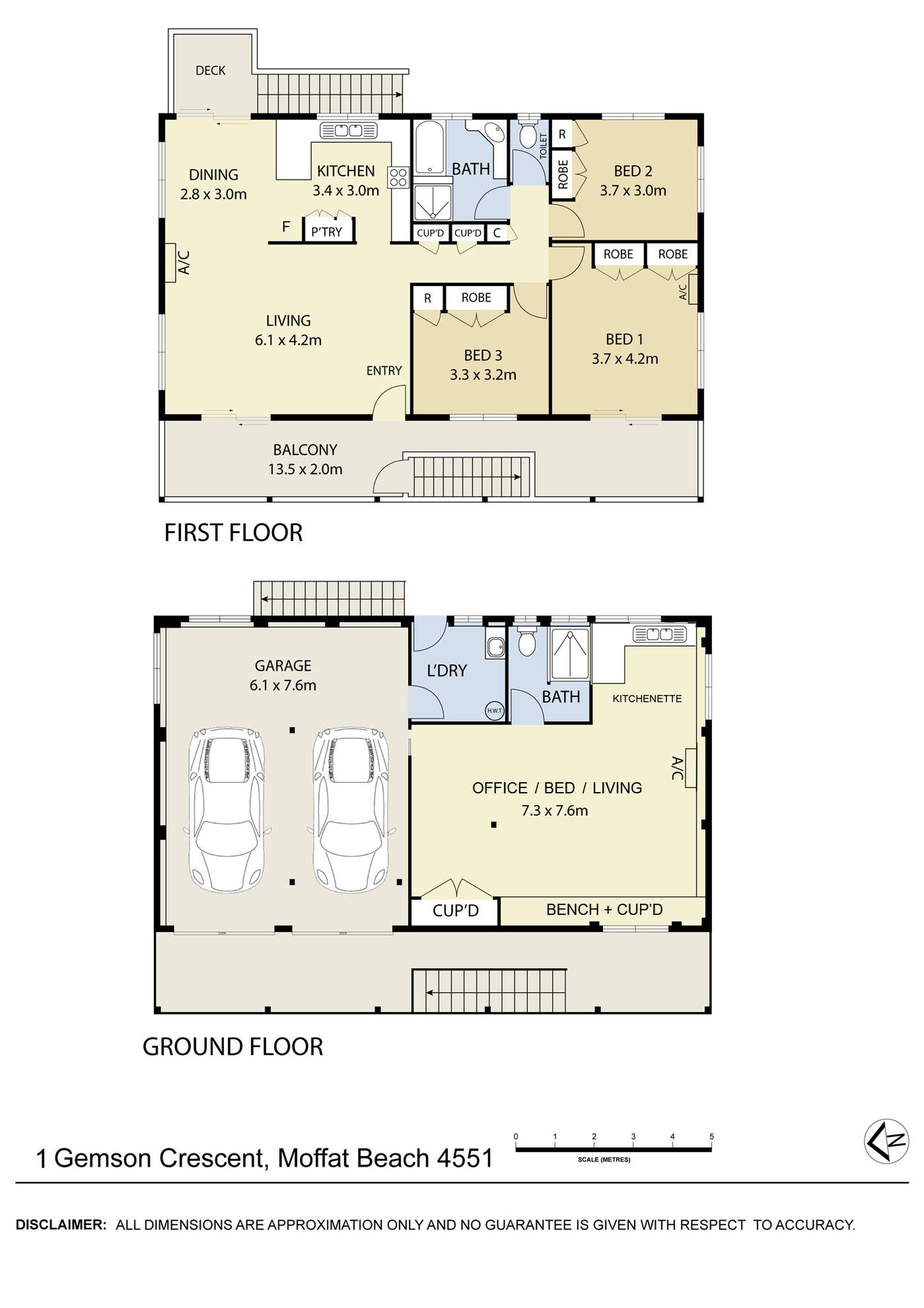 Floorplan, 1 Gemson Crescent, Moffat Beach