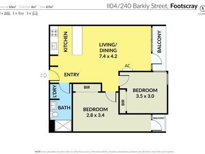 1104 / 240 Barkly Steet, Footscray