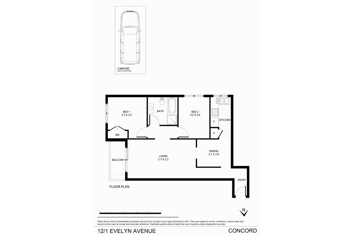 12 / 1 Evelyn Avenue, Concord