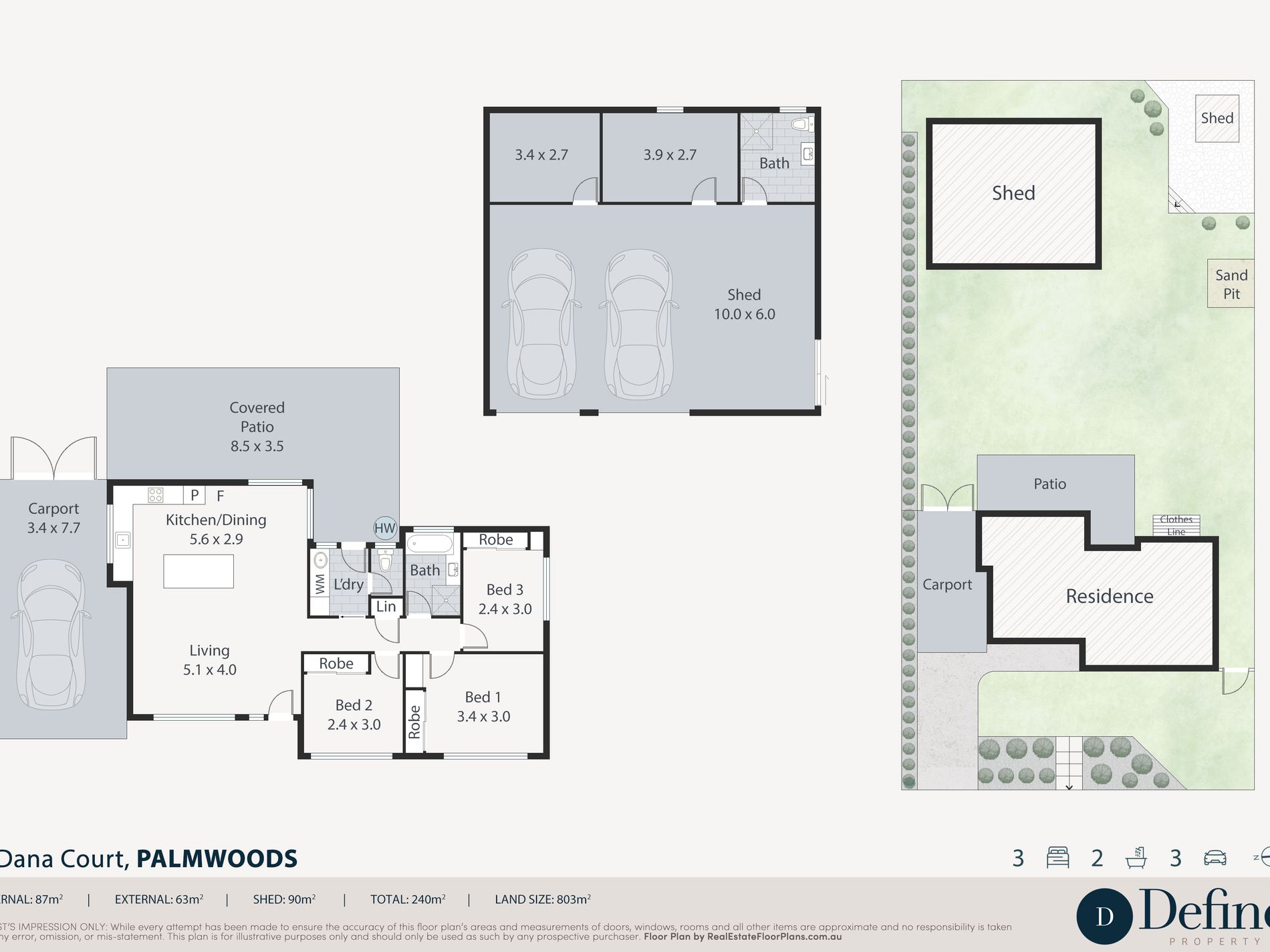 4 Dana Court, Palmwoods Floor Plan