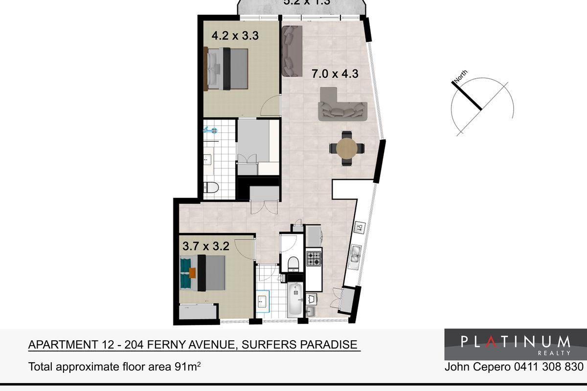 12 / 204 Ferny Avenue, Surfers Paradise