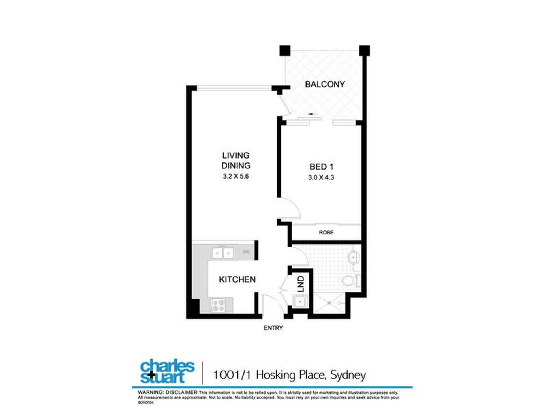 1001 / 1 Hosking Place, Sydney