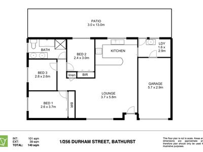 1 / 256 Durham Street, Bathurst