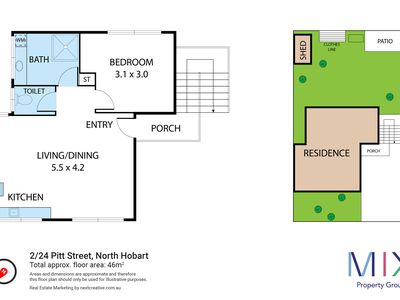 2 / 24 Pitt Street, North Hobart