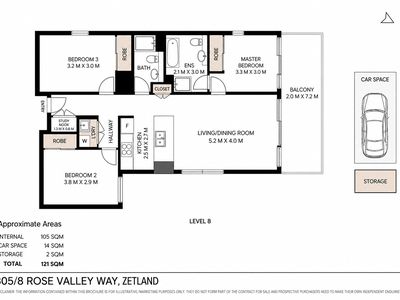 805 / 8  Rose Valley Way, Zetland