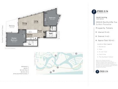1203 / 3 Northcliffe Terrace, Surfers Paradise