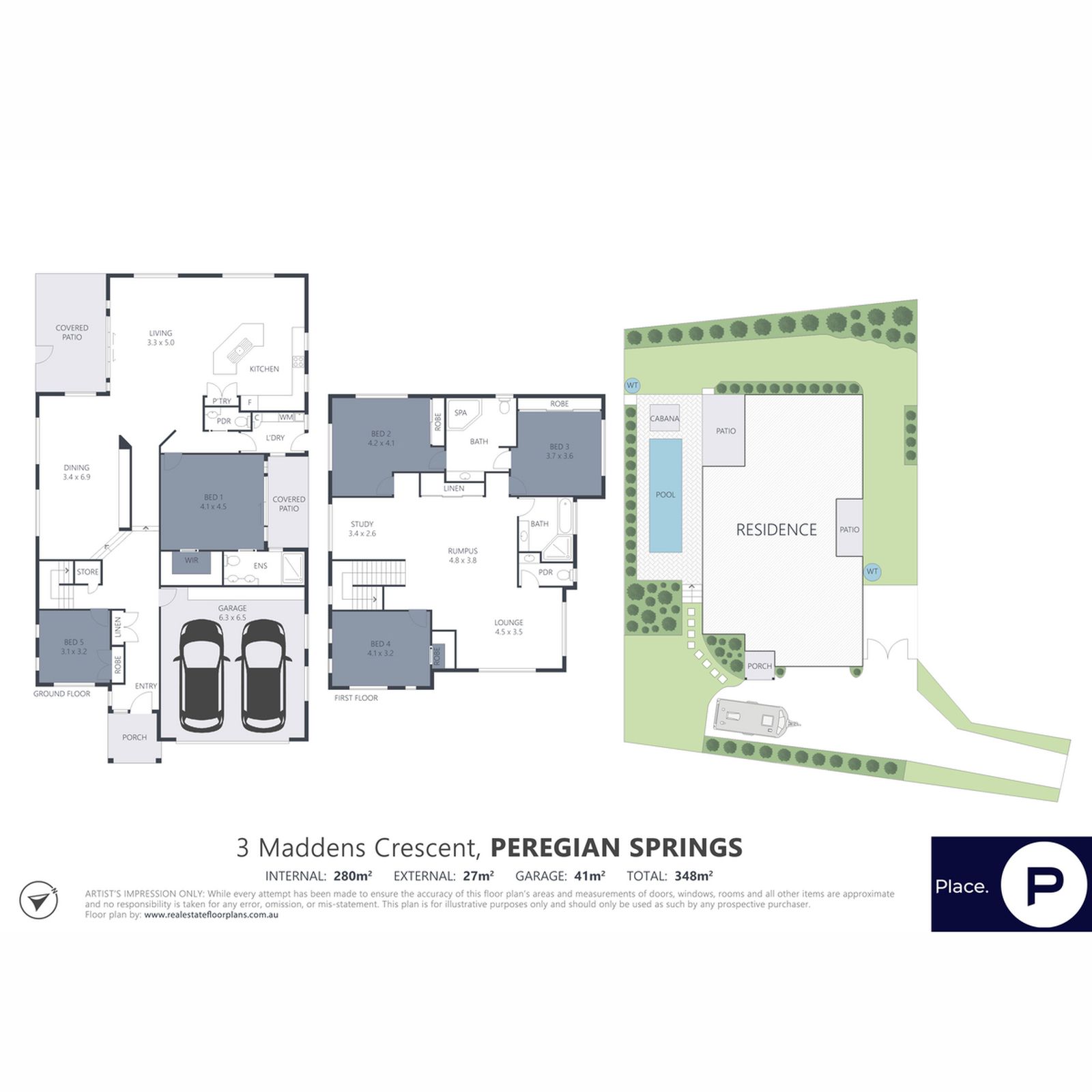 Floorplan, 3 Maddens Crescent, Peregian Springs