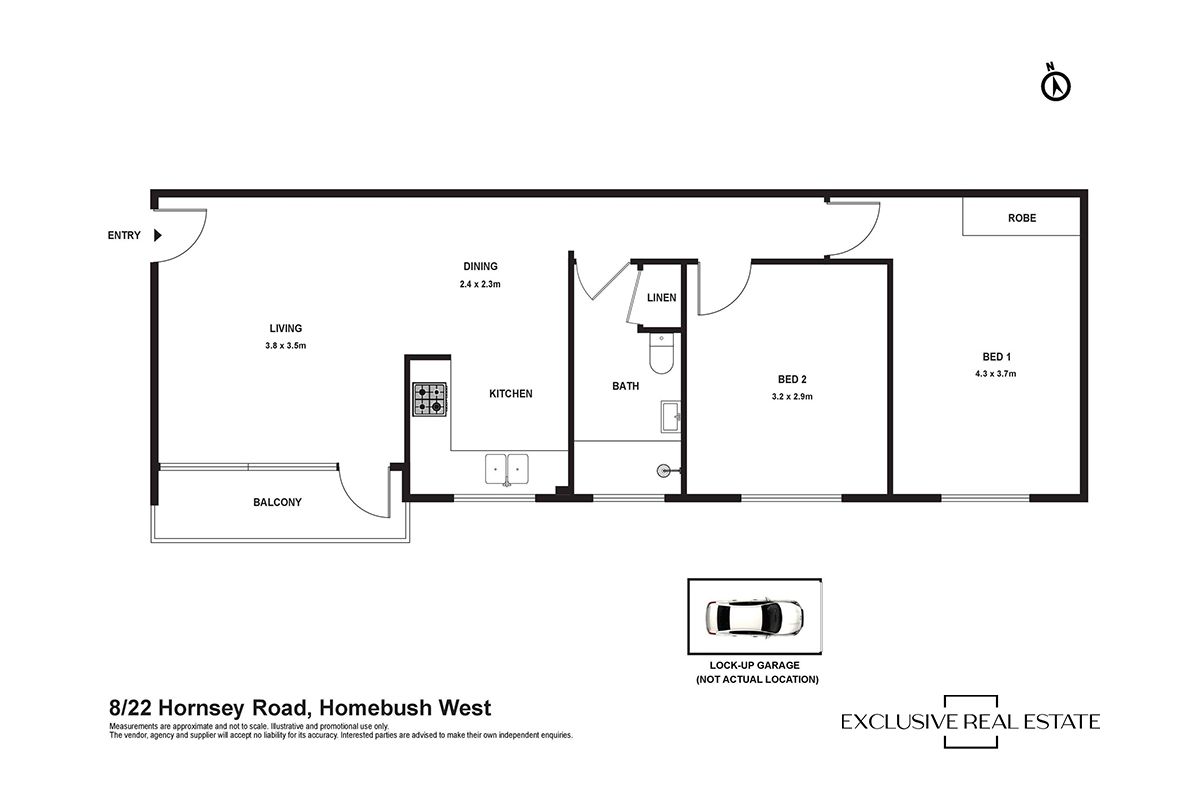 8 / 22 Hornsey Road, Homebush West Floor Plan