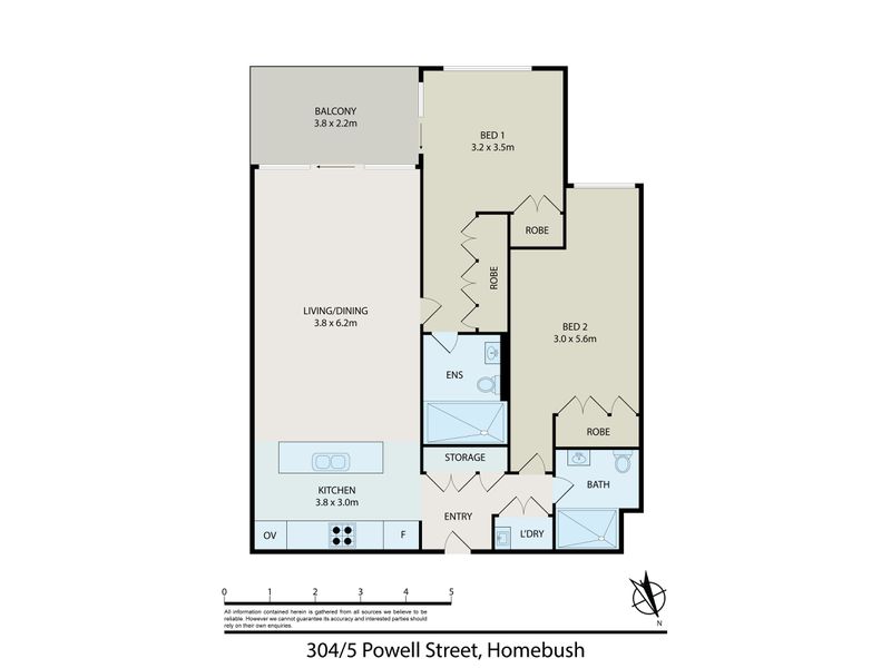 304 / 5 Powell Street, Homebush Floor Plan