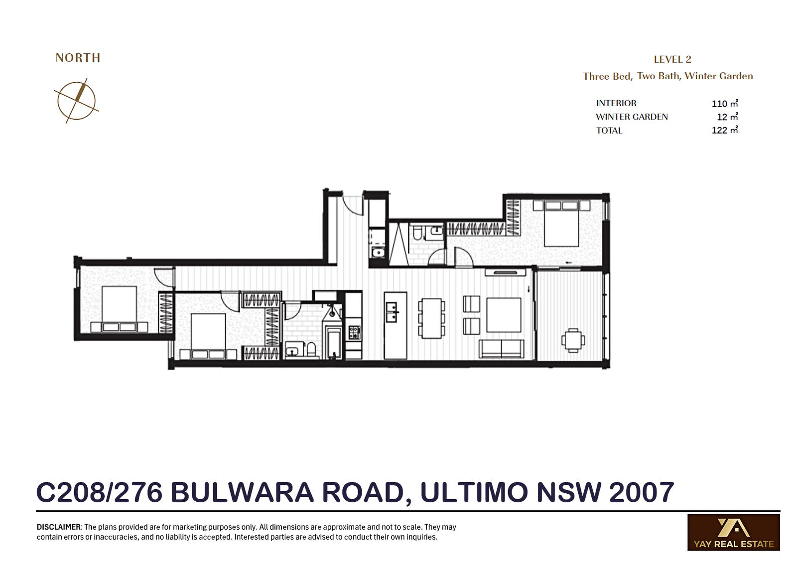 208 / 276 Bulwara Road, ULTIMO floorplan