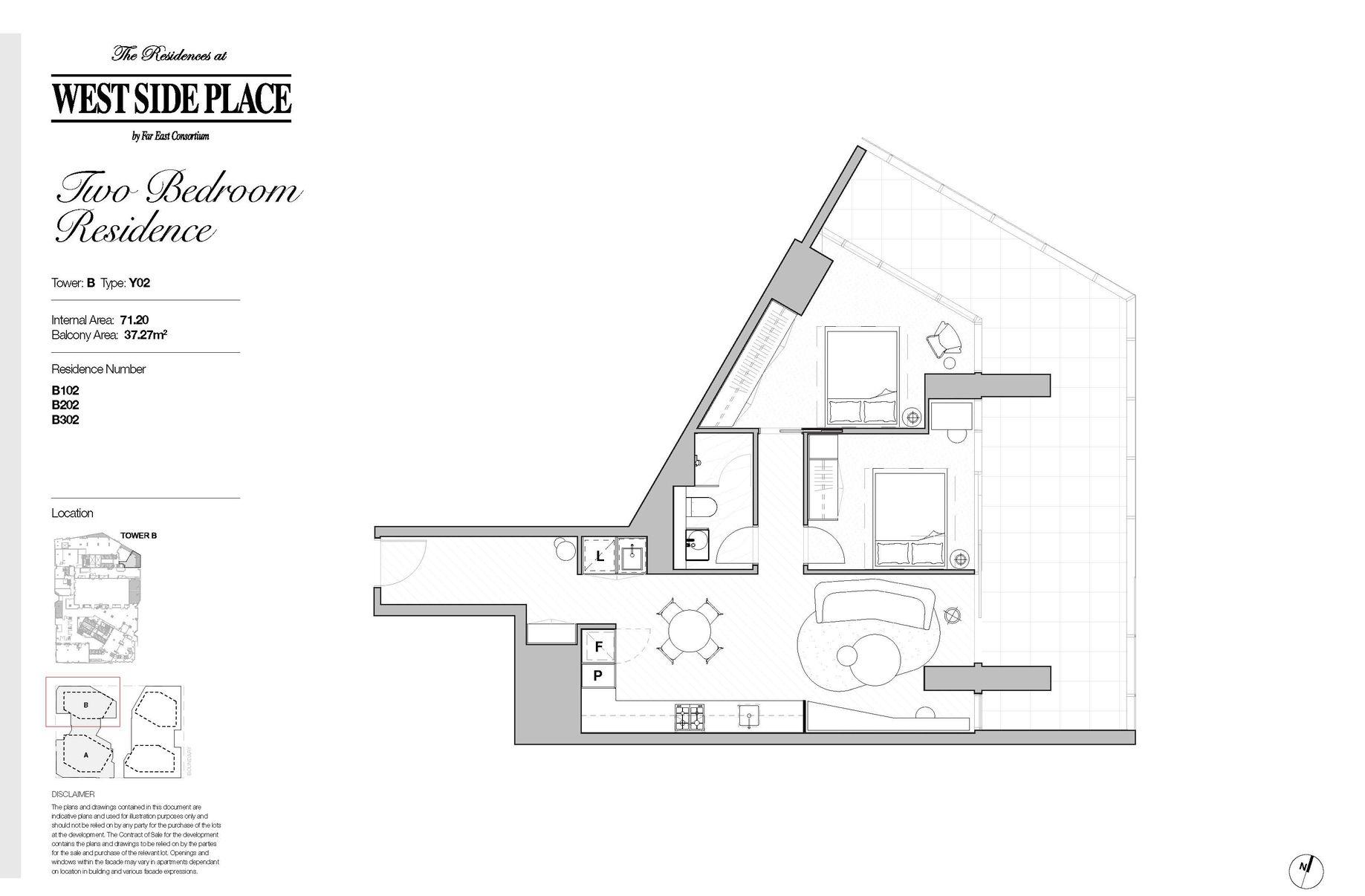 Tower B 2 Bed / 648 Lonsdale Street, Melbourne