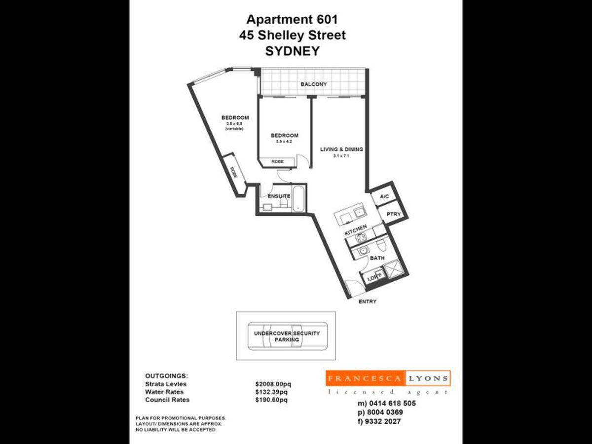 601 / 45 Shelley St, Sydney