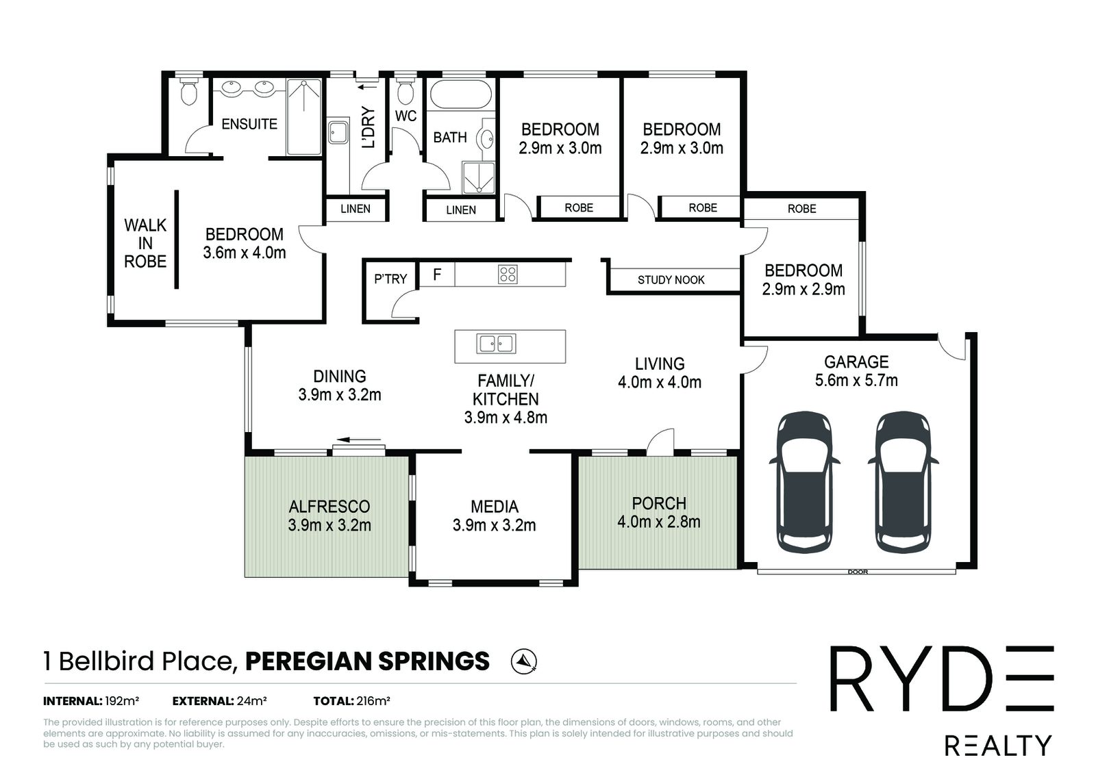 Floorplan, 1 Bellbird Place, Peregian Springs