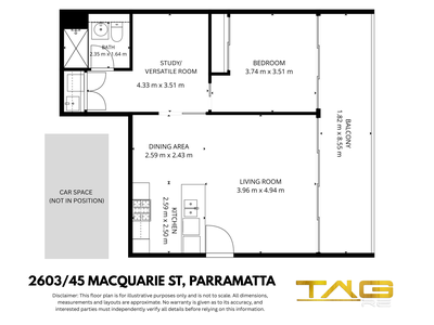 2603 / 45 Macquarie Street, Parramatta