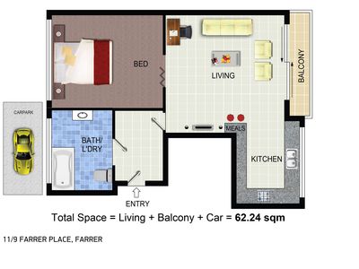11 / 9 Farrer Place, Farrer
