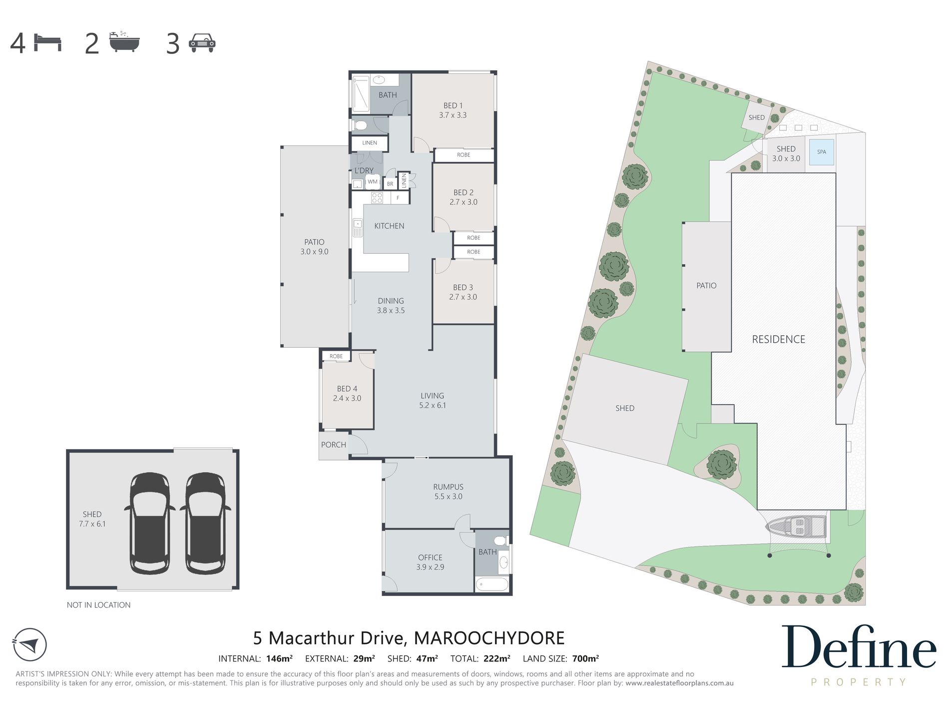 5 MacArthur Drive, Maroochydore Define Property