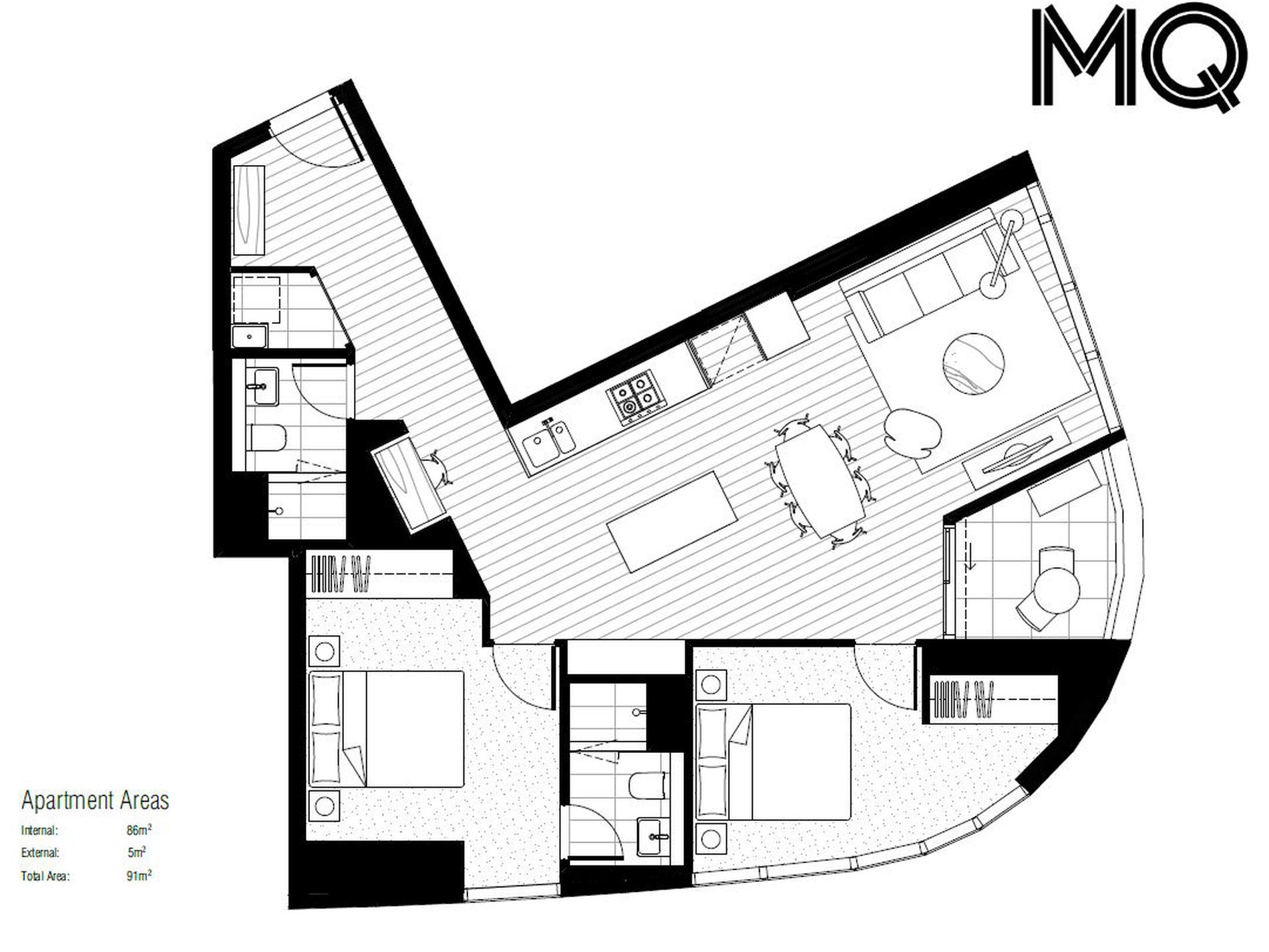 2105 / 628 Flinders Street, Docklands