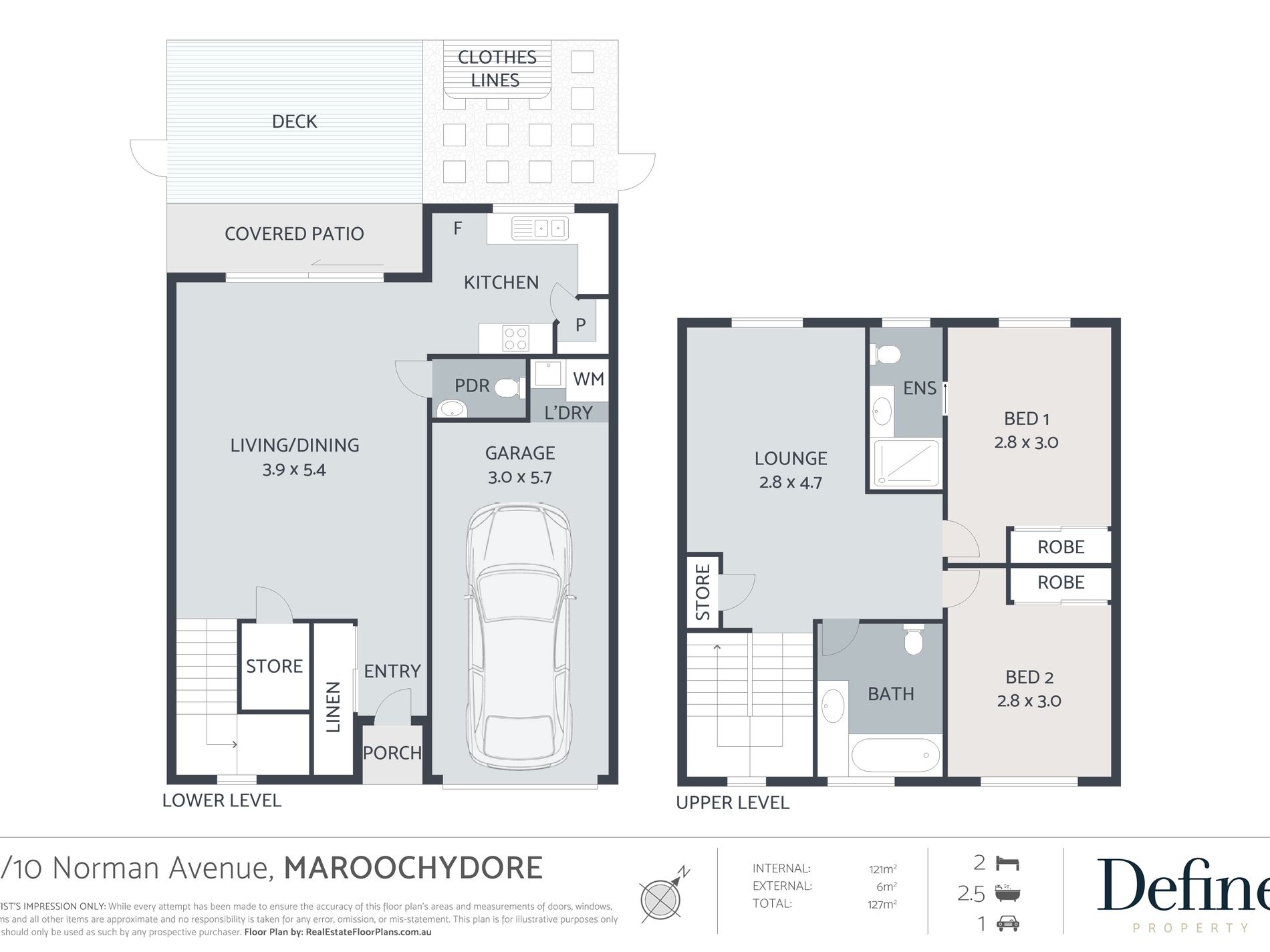 2 / 10 Norman Avenue, Maroochydore Floor Plan