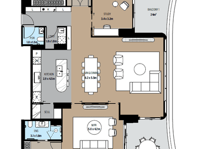 1402E / 1 Saintly Entrance, Burswood